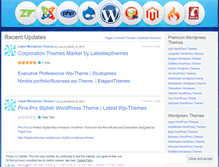 Tablet Screenshot of latestwpthemes.wordpress.com