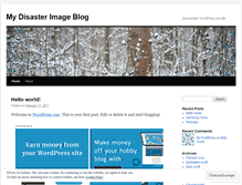 Tablet Screenshot of disasterimages.wordpress.com