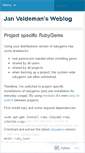 Mobile Screenshot of janveldeman.wordpress.com