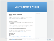 Tablet Screenshot of janveldeman.wordpress.com