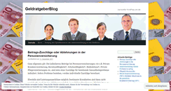 Desktop Screenshot of geldratgeber.wordpress.com