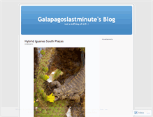Tablet Screenshot of galapagoslastminute.wordpress.com