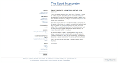 Desktop Screenshot of interpreter.wordpress.com