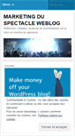 Mobile Screenshot of marketingduspectacle.wordpress.com