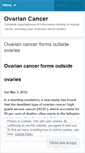 Mobile Screenshot of ovariancancerinfo.wordpress.com