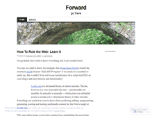 Tablet Screenshot of forwardmag.wordpress.com