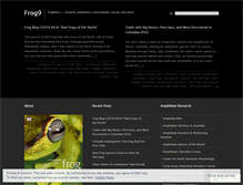 Tablet Screenshot of frog9.wordpress.com