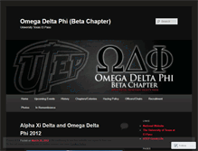 Tablet Screenshot of odphibeta.wordpress.com