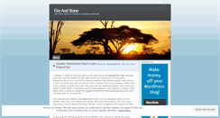 Desktop Screenshot of fireandstone.wordpress.com