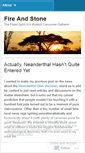 Mobile Screenshot of fireandstone.wordpress.com