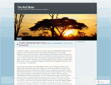 Tablet Screenshot of fireandstone.wordpress.com