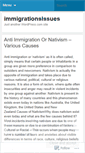 Mobile Screenshot of immigrationsissues.wordpress.com