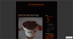 Desktop Screenshot of cuisinons.wordpress.com