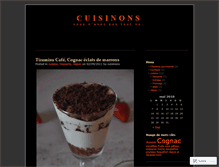 Tablet Screenshot of cuisinons.wordpress.com