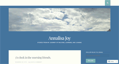 Desktop Screenshot of annalisajoy.wordpress.com