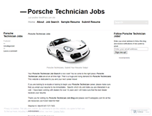 Tablet Screenshot of porschetechnicianjobs.wordpress.com