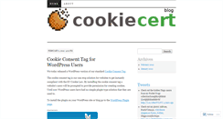 Desktop Screenshot of cookiecert.wordpress.com