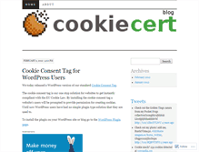 Tablet Screenshot of cookiecert.wordpress.com