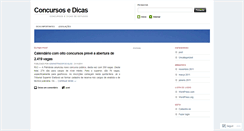 Desktop Screenshot of concursosedicas.wordpress.com