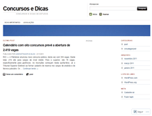 Tablet Screenshot of concursosedicas.wordpress.com