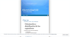 Desktop Screenshot of electricidadez.wordpress.com