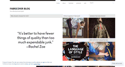 Desktop Screenshot of fabricover.wordpress.com
