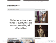 Tablet Screenshot of fabricover.wordpress.com