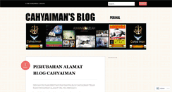 Desktop Screenshot of cahyaiman.wordpress.com