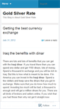 Mobile Screenshot of goldsilverrate.wordpress.com