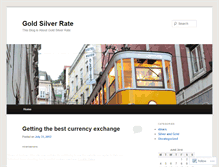 Tablet Screenshot of goldsilverrate.wordpress.com