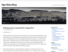 Tablet Screenshot of ngawaka.wordpress.com