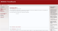 Desktop Screenshot of descafeedback.wordpress.com