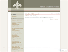 Tablet Screenshot of kirchengeschichte.wordpress.com