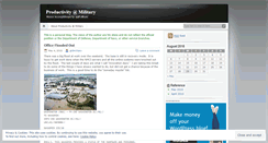 Desktop Screenshot of productivityatmilitary.wordpress.com
