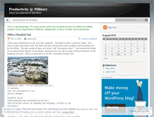 Tablet Screenshot of productivityatmilitary.wordpress.com