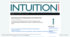 Desktop Screenshot of intuitiononline.wordpress.com