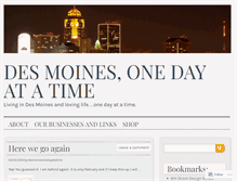 Tablet Screenshot of desmoinesonedayatatime.wordpress.com