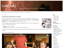 Tablet Screenshot of corejolts.wordpress.com