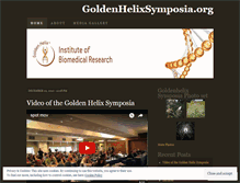 Tablet Screenshot of goldenhelixsymposia.wordpress.com