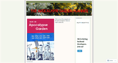 Desktop Screenshot of apocalypsegarden.wordpress.com