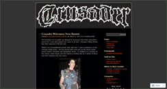 Desktop Screenshot of crusadermetal.wordpress.com