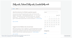 Desktop Screenshot of naturalfattyacids2.wordpress.com