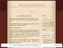 Tablet Screenshot of estatelady.wordpress.com