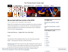 Tablet Screenshot of brightclub.wordpress.com