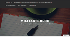 Desktop Screenshot of militak.wordpress.com