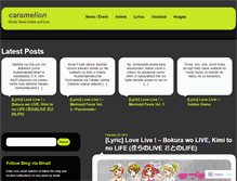 Tablet Screenshot of caramelion.wordpress.com