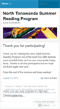 Mobile Screenshot of ntsummerreading.wordpress.com