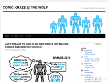 Tablet Screenshot of comickraze.wordpress.com