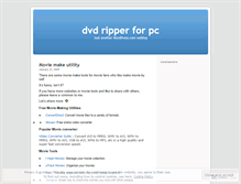 Tablet Screenshot of dvdripperforpc.wordpress.com