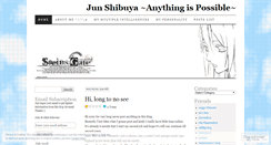 Desktop Screenshot of junshibuyablog.wordpress.com